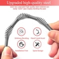 thumbnail image 4 of Drain Snake Auger 33 Ft, Plumbing Snake Drain Hair Clog Removal Tool, Heavy Duty Snake Auger, Sink Unclogger Drain Cleaner Tool for Bathroom Kitchen Tub Shower Drain Clog Remover with Gloves, Red, 4 of 8