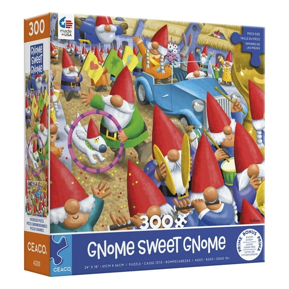 Ceaco Gnome Parade 300 Piece Interlocking Jigsaw Puzzle