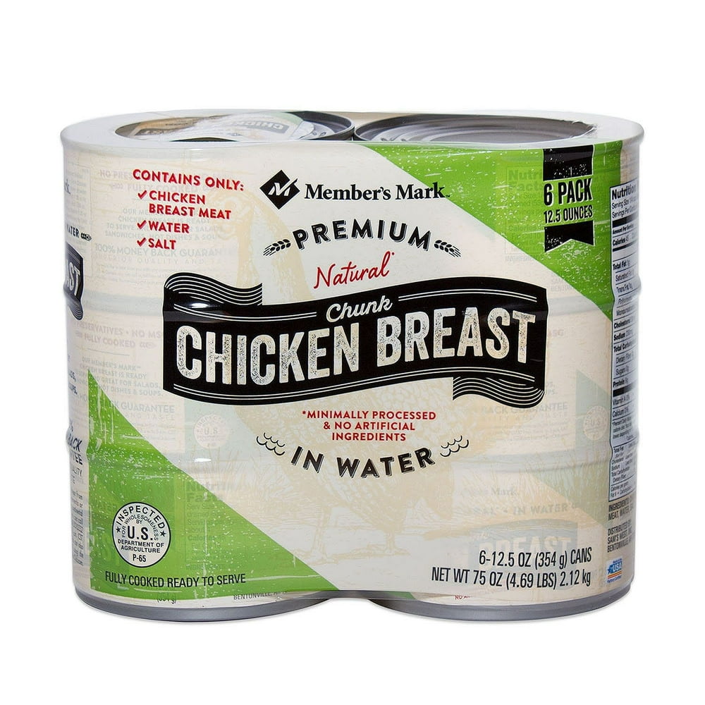 Member's Mark Premium Chunk Chicken Breast, 12.5 Oz, 6 Ct