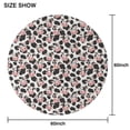 thumbnail image 6 of Light Gray Cow Black Spot Pattern Round Tablecloth 60"x60",Wrinkle Wipeable Table Cloth for Kitchen Dining Room Picnic Patio Party, 6 of 6