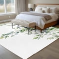 thumbnail image 4 of Summer Eucalyptus Leaves Area Rug 5x7 FT, Non Slip Bedroom Throw Carpet, Pastoral Rustic Botanical Washable Soft Floor Carpet Non-Shedding Rug for Dining Room Bedside Classroom Desk, 4 of 9