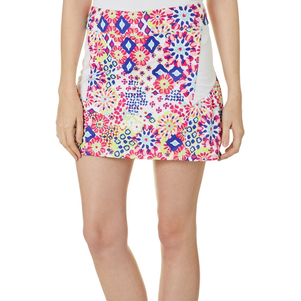Lillie Green - Lillie Green Womens Muted Geo Pull On Skort - Walmart