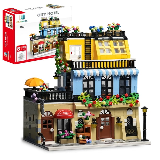 Set de juguetes de construcción ENJBRICK Flowers City Hotel House 1464 piezas