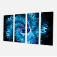thumbnail image 2 of Blue Magical Wormhole Fractal - Large Abstract Canvas Wall Art, 2 of 3