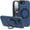 Blue, variant on REQO Magnetic Leather Case for iPhone 16e, [Compatible for MagSafe] 360° Rotating Adjustable Kickstand Shockproof Protective Slim Phone Case for Man
