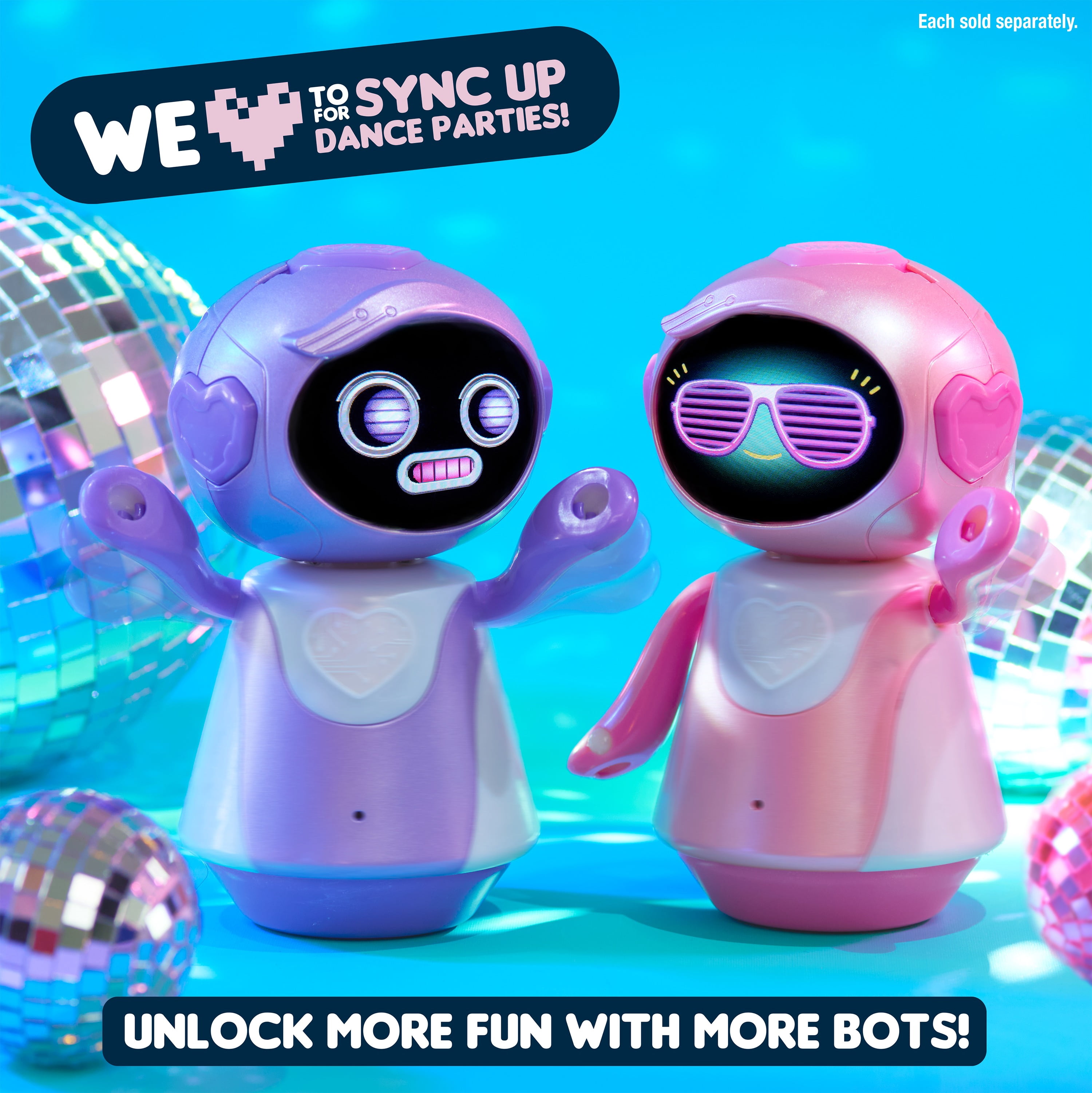emotoBOT COR-A Interactive Robot Kids’ Toy, Pink, Touch-and Sound-Responsive Robot with Movement, LED Face, 100+ Ways to Play, No Wi-Fi, No AI, Rechargeable, Ages 6 up