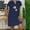 01 Navy, variant on Dresses for Women Elegant Classy Cotton Linen Midi Dress V Neck Short Sleeve Causal Loose Tshirt Dresses Summer