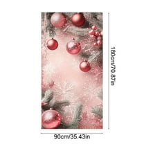Virelaxpo Christmas Themed Door and Wall Cover for Holiday Decoration - 35x71 Inches Polyester Fabric for Festival Party Use