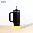 thumbnail image 3 of Unique Bargains 1 Pc Protective Spiral Pattern Water Bottle Boot Silicone Yellow, 3 of 5
