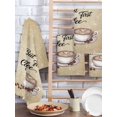 thumbnail image 2 of Vintage Coffee Kitchen Dish Towels for Drying Dishes Set of 4, Modern Farmhouse Coffees Brown Retro Waffle Weave Microfiber Hand Tea Bathroom Towels Quick Dry & Absorbent Towel 15.7x23.6, 2 of 7