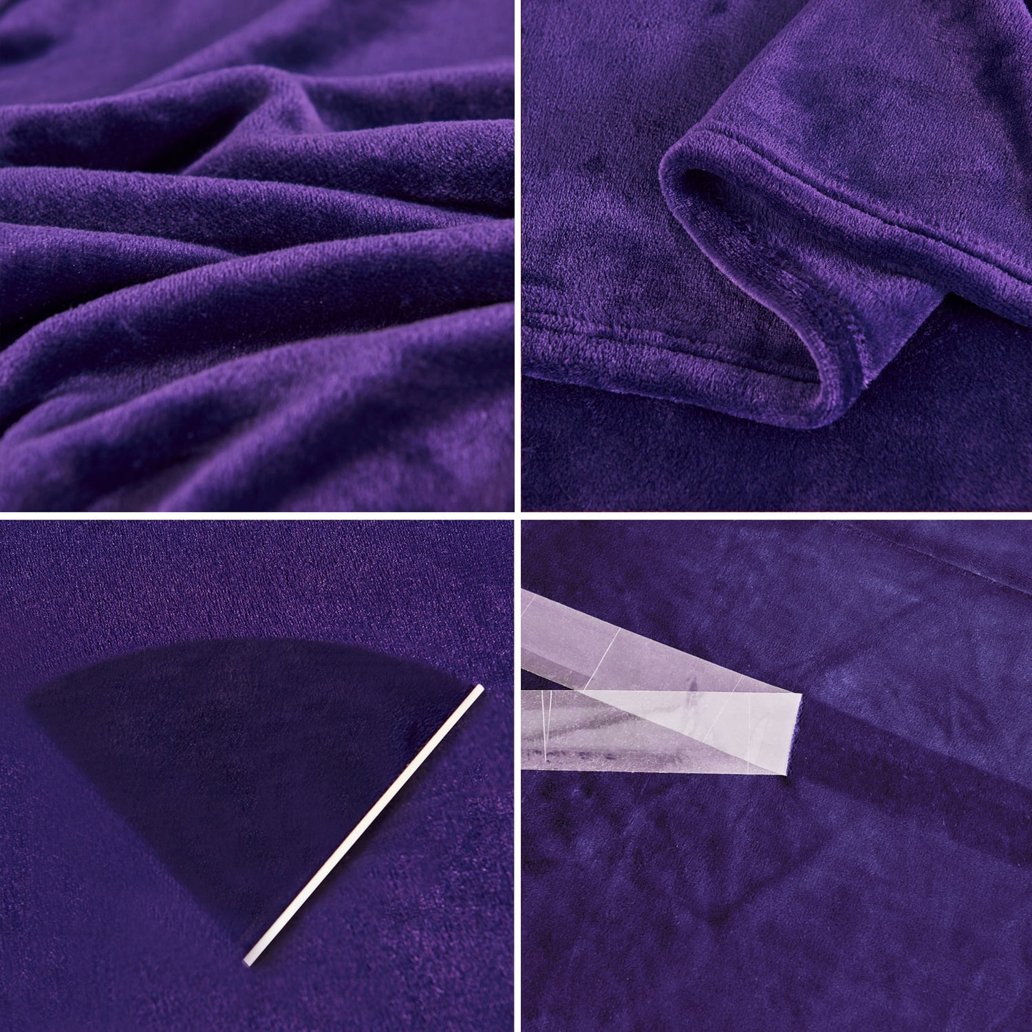 JML Throw Blanket 50"x60" Soft Cozy Flannel Fleece Throw Blanket for Sofa Couch Bed