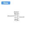 thumbnail image 2 of Unique Bargains Compression Spring, 5 Pack 304 Stainless Steel, 5mm OD, 0.6mm Wire, 10mm Length, 2 of 6