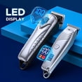 thumbnail image 4 of Mpow Hair Clippers for Men & T-Blade Trimmer Kit, Cordless Rechargeable Barber Clipper Set with 5-Hour Runtime, Scissors & Cape, 4 of 12