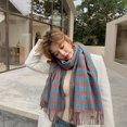 thumbnail image 2 of Womens Plaid Scarf Large Long Blanket Check Wrap Shawl with Tassel, 2 of 7