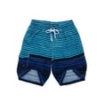 thumbnail image 1 of Men's Beachwear Striped Printed Fast Dry Surf Trunks, Swimming Trunks Swim Shorts Board Shorts with Side Pocket Beach Pants Casual Quick Dry Bathing Suit Surfing UPF 50+, 1 of 1
