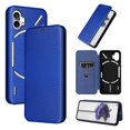 thumbnail image 2 of Carbon Fiber Flip Leather Case Compatible With Nothing Phone 1, Magnetic Wallet Card Slot Slim Cover, 2 of 5