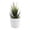 White D, variant on Artificial Potted Plants with White Plastic Pots for Home and Office Decor, Small Flower Arrangements for Indoor Spaces