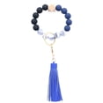 thumbnail image 1 of Stylish Silicone Keychain Bracelet for Women with Beaded Wristlet and Decorative Ring Accessory, 1 of 1