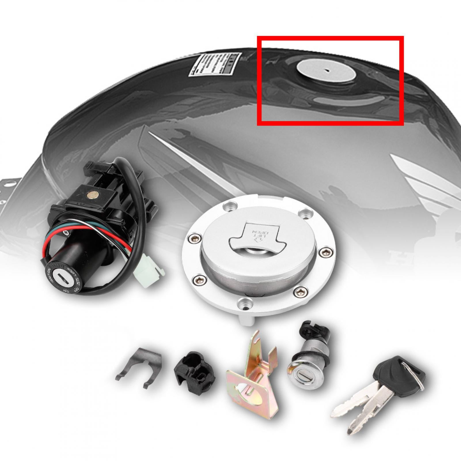For Honda CBR600RR 2003-2006 Ignition Switch Fuel Gas Cap Seat Lock Key Set