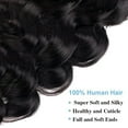 thumbnail image 4 of Clip In Hair Extensions Brazilian Remy Human Hair Body Wave Clip In Extensions 10-26 Inch 8 Pcs/Set Natural Black Color Clip Ins Remy Hair 120G, 4 of 7