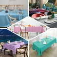 thumbnail image 4 of Efavormart Rectangle Tablecloth, 60"x126" Stain & Wrinkle Resistant Washable Table Cloth, Oblong Decorative Polyester Fabric Table Cover for Dining, Party, Wedding & Baby Shower- Fushia, 4 of 10
