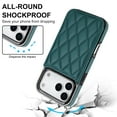 thumbnail image 4 of Case Compatible with iPhone 17 Pro Max, Stylish Card Slots Kickstand PU Leather Back Case Magnetic Closure RFID Blocking Drop Protective Shockproof Cover for iPhone 17 Pro Max, Darkgreen, 4 of 8