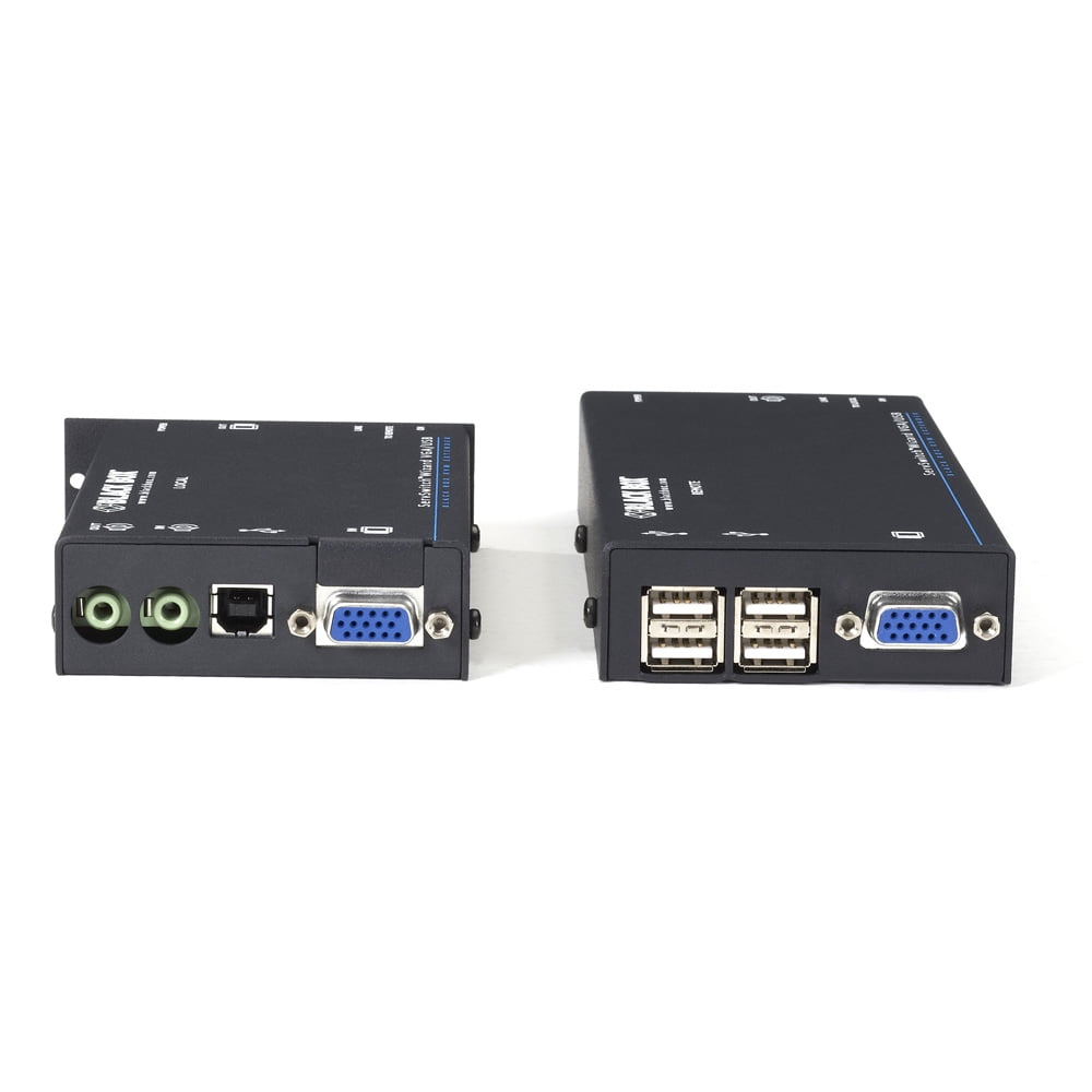 Black Box Wizard KVM Extender - VGA, USB, Audio, Dual-Access, CATx
