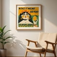 thumbnail image 5 of Lemon Squeezy - Drawing Quote Humor Lemon Pop Art Modern Art Retro Illustration Oak Framed Wall Art Print 12 x 12 inches, 5 of 8