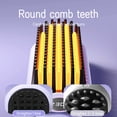 thumbnail image 6 of CHELE Hair Straightener Brush, 10s Fast Heating, 5 Temp Settings & Dual Voltage, Ceramic Hot Comb for Women - Purple, 6 of 7