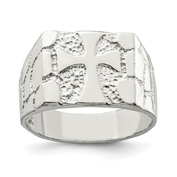 Auriga Fine Jewelry 925 Sterling Silver with 14K Nugget Ring Size 10 for Women