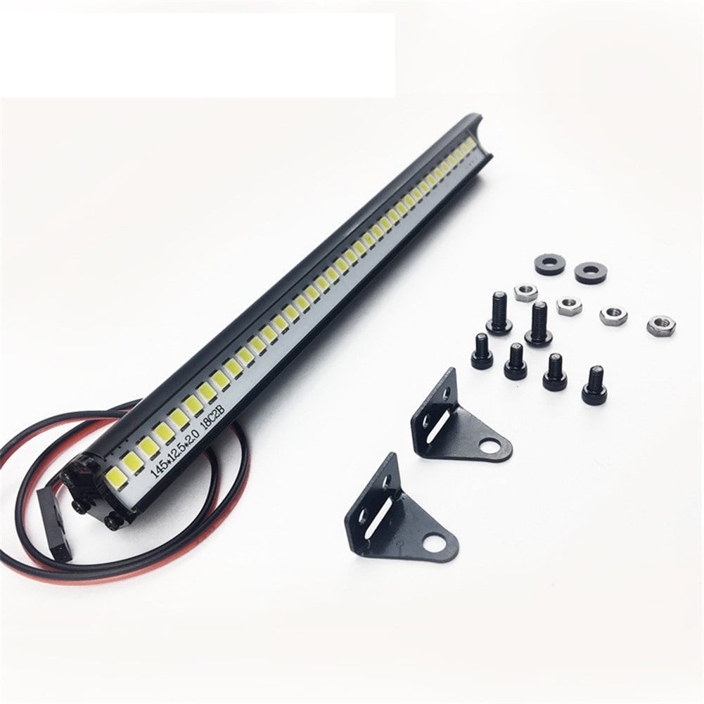 Metal Roof Rack 44LED Light Bar for SCX10 D90 TRX-4 CC01 1:10 RC Car Crawler 