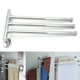 2/3/4 Rack Towel Rotating Bathroom Kitchen Wall Mount Towel Storage