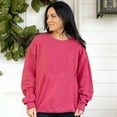 thumbnail image 2 of Plain Pullover Crew Neck Sweatshirt (Vintage Heather Red) - Vintage Heather Red - Sm, 2 of 4