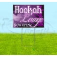 thumbnail image 1 of Hookah Lounge (18" x 24") Yard Sign, Includes Metal Step Stake, 1 of 6