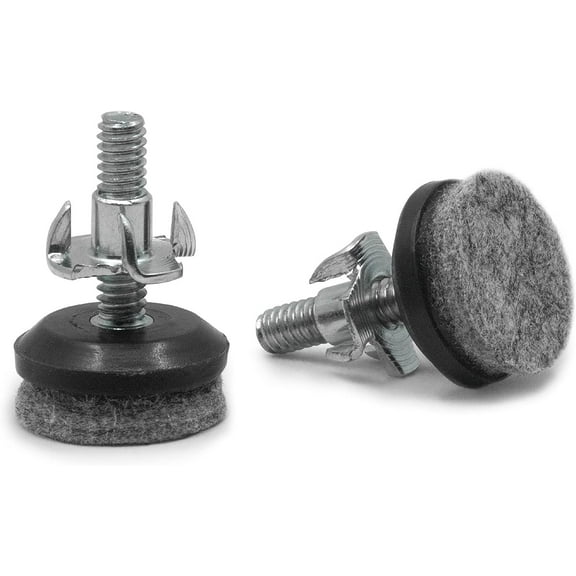 Picture Hang Solutions - 100 lb Capacity Adjustable Furniture Levelers with Felt Feet - Adjusts Up to 0.75 inches 8 pieces per pack