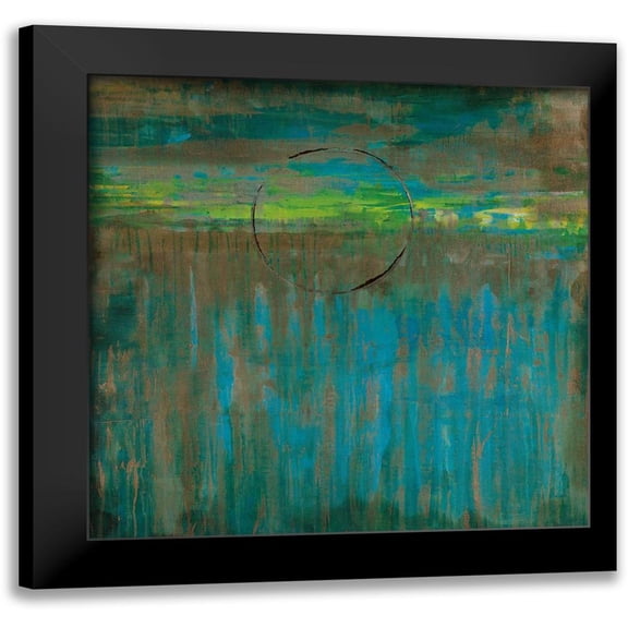Jardine, Liz 12x12 Black Modern Framed Museum Art Print Titled - Lime Slice I