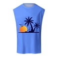 thumbnail image 1 of Men's Summer Fashion Coconut Sunset Vest Design Wind Vest, 1 of 6