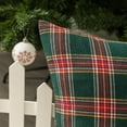 thumbnail image 5 of AQOTHES Pack of 2 Christmas Plaid Decorative Throw Pillow Covers Scottish Tartan Cushion Case for Farmhouse Home Holiday Decor Red and Green, 20 x 20 Inches, 5 of 6