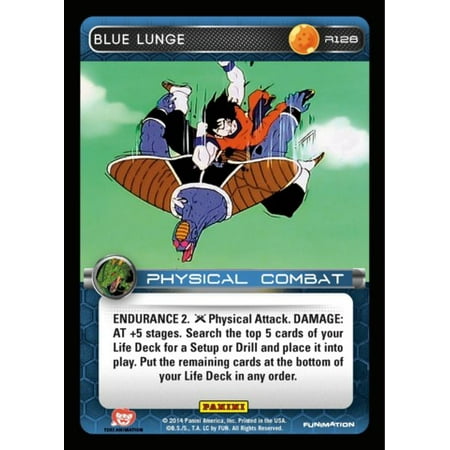 - Dragon Ball Z CCG Set 1 Single Card Rare Blue Lunge R128