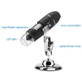 thumbnail image 2 of Microscopio Electrónico USB 1600X 2M Portátil Endoscopio de Aumento Lupa Digital con 8 Luz LED Lupa HD con Soporte de Metal Compatible con Mac OS, Window XP o Superiores, Android y Linux Khall YB00403, 2 of 6