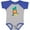 Baseball Heather and Royal, variant on Inktastic First Birthday Boy Lion 1 Year Old Boys or Girls Baby Bodysuit