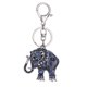 thumbnail image 1 of Llavero con diamantes de imitación, anillo, llavero de elefante, llavero de aleación, decoración de bolso (azul oscuro), 1 of 1