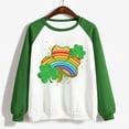 thumbnail image 4 of T-shirt Saint Patrick pour Femmes Imprimé Fête de la Saint-Patrick Col Rond Manches Longues T-shirt Ample Haut Fête de la Saint-Patrick, 4 of 4
