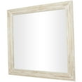 thumbnail image 5 of DecMode 44" x 44" Cream Wall Mirror with Ribbed Edged Frame, 5 of 7
