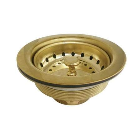 

Traditional Tacoma Kitchen Sink Basket Strainer - Polished Brass