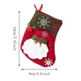 thumbnail image 3 of chaungfeng Personalized Christmas Stocking, 7.6" Small Christmas Stockings with Santa,Snowman,Reindeer,Dog, Festive Stockings for Mantel Decor, Candy Gift Bags for Holiday Season Decor, 3 of 5