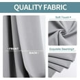 thumbnail image 3 of 2 Panel Set Insulated Room Darkening Curtains (light Grey, 52 X 63 Inches), 3 of 5