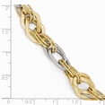 thumbnail image 4 of FB Jewels 14K Yellow And White Gold Polished Diamond-cut Bracelet, 4 of 4