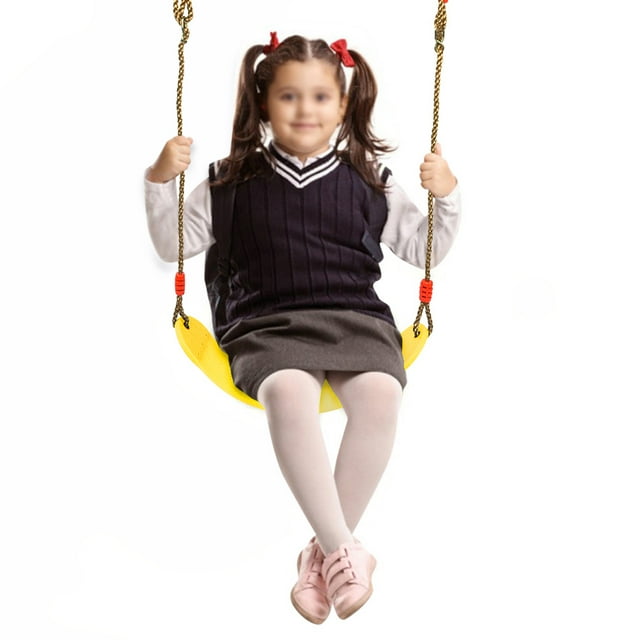 Easy To Install Soft And Durable Board Swing , Board Swing With Rope, Yellow/ Red/ Blue Children Hanging Chair For Indoor And Outdoor Use