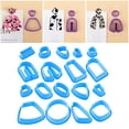 thumbnail image 4 of 2x18 Piezas Cortadores De Arcilla Polimérica De Plástico Kit Para Hacer Pendientes Formas Moldes Para Niños, 4 of 8